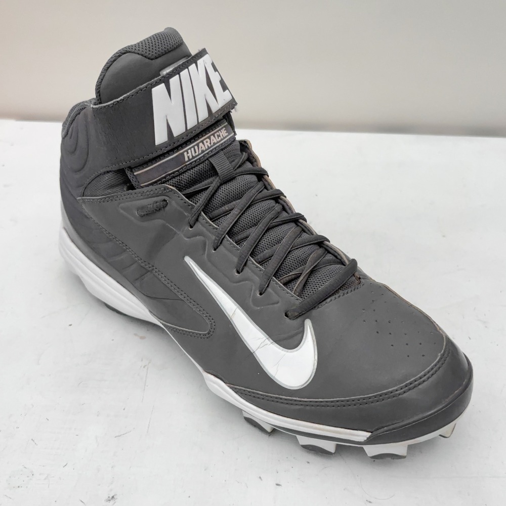 Nike Huarache Alpha Baseball Cleats Mens 13 Grey Athletic Shoes